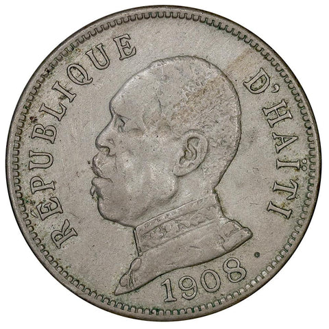 1908 Haiti 50 Centimes KM.56 - Extremely Fine