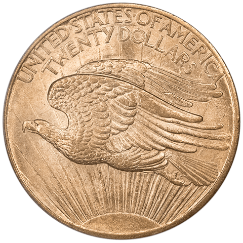 1908 No Motto $20 Saint Gold Double Eagle - PCGS MS 62