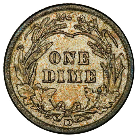 1908-D Barber Dime - About Uncirculated