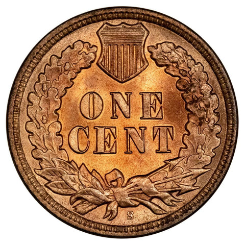 1908-S Indian Head Cent - Choice Red Uncirculated