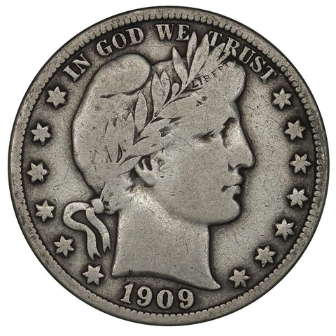 1909 Barber Half Dollar - Fine+