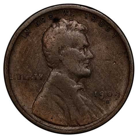 1909-S Lincoln Wheat Cent - Fine