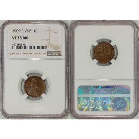 1909 to 2010 P-D-S Lincoln Cent Set in Dansco Album - VG to Unc (NGC VF 25 SVDB)