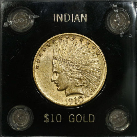 1910 $10 Indian Gold Coin - Choice About Uncirculated