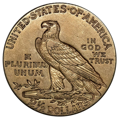 1910 $2.5 Indian Quarter Eagle Gold Coin - Extremely Fine