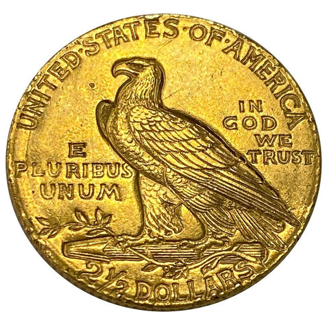1910 $2.5 Indian Quarter Eagle Gold - AU Detail (Ex Jewelry)