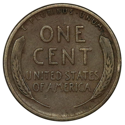 1911-S Lincoln Wheat Cent - Very Good