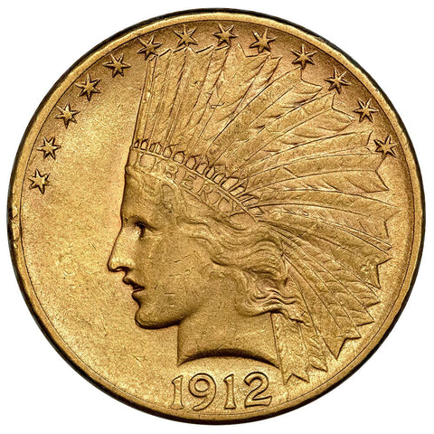 1912 $10 Indian Gold Coin - About Uncirculated
