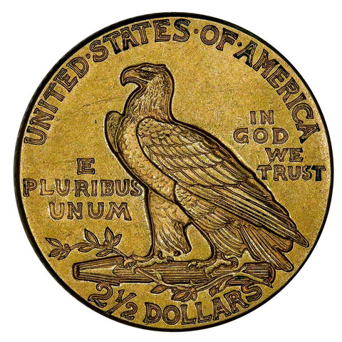 1912 $2.5 Indian Quarter Eagle Gold Coin - About Uncirculated