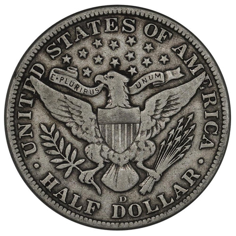 1912-D Barber Half Dollar - Very Fine