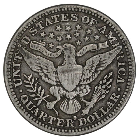 1912-S Barber Quarter - Very Fine