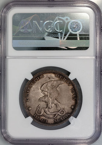 1913-A German States, Prussia Silver 3 Mark KM.534 - NGC Unc Details