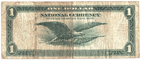 1918 $1 Atlanta Federal Reserve Bank Note FR. 726 - Very Good