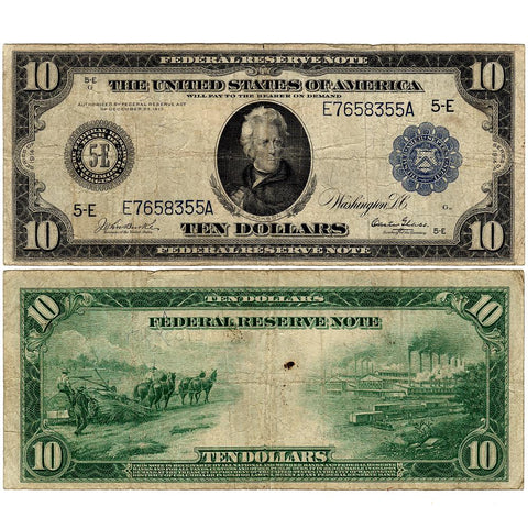 1914 $10 Federal Reserve Bank of Richmond Fr. 921 - Fine