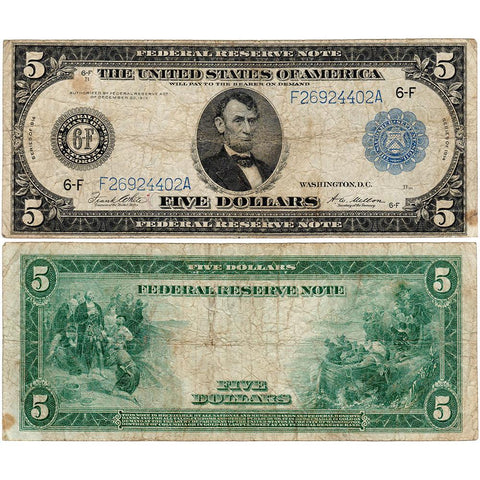 1914 $5 Federal Reserve Bank of Atlanta Note Fr. 867A - Fine
