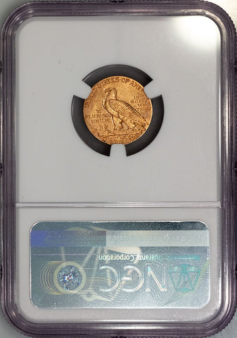 1915 $2.5 Indian Gold Coin - NGC MS 61 - Brilliant Uncirculated