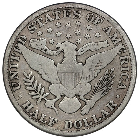 1915 Barber Half Dollar - Very Good Details