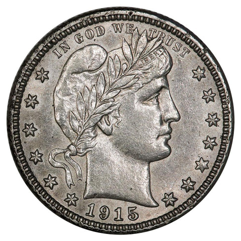 1915-D Barber Quarter - About Uncirculated