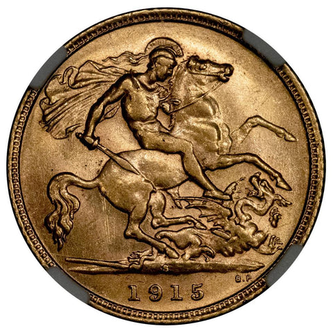 1915-S Australia Gold Half Sovereign KM. 28 - NGC MS 62