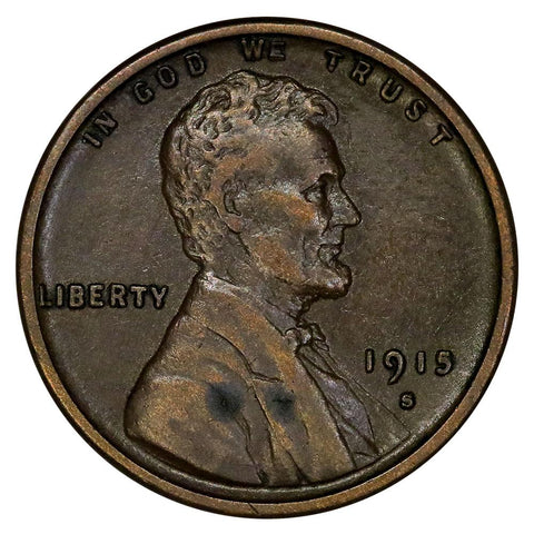 1915-S Lincoln Wheat Cent - Extremely Fine