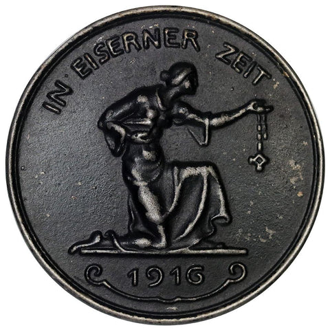 1916 German World War I 'Gold for Iron' Medal - 40.5mm