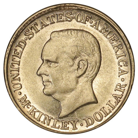 1916 McKinley Memorial $1 Gold Commemorative - AU Details