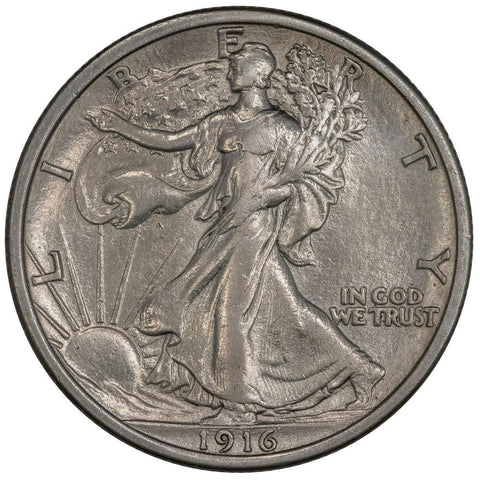 1916 Walking Liberty Half Dollar - Extremely Fine+