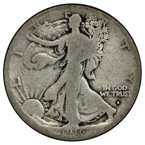 1916-S Walking Liberty Half Dollar - Good
