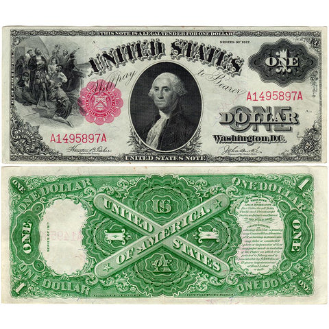 1917 Sawhorse $1 Legal Tender Note - Fr. 36 - Very Fine+