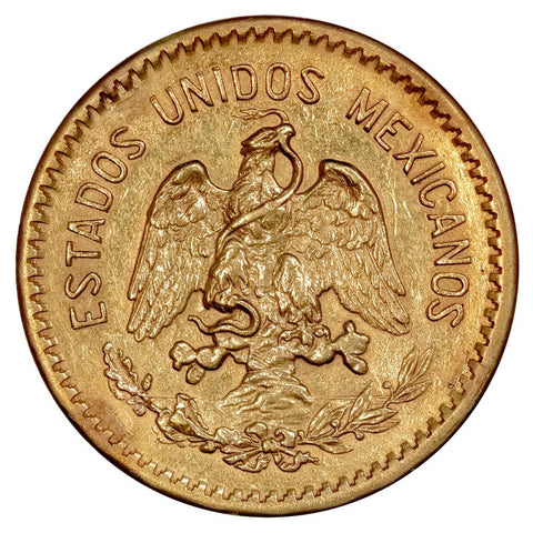 1917 Mexico 10 Peso Gold Coin KM. 473 - About Uncirculated