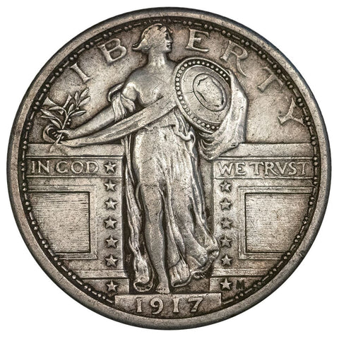 1917 T.1 Standing Liberty Quarter - Extremely Fine