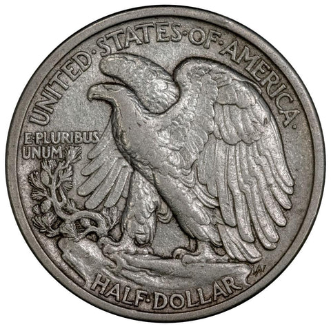 1917-D Obv. Mintmark Walking Liberty Half Dollar - Extremely Fine+