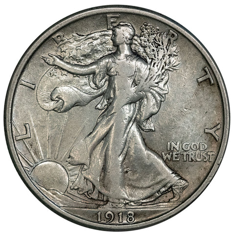 1918 Walking Liberty Half Dollar - Very Fine