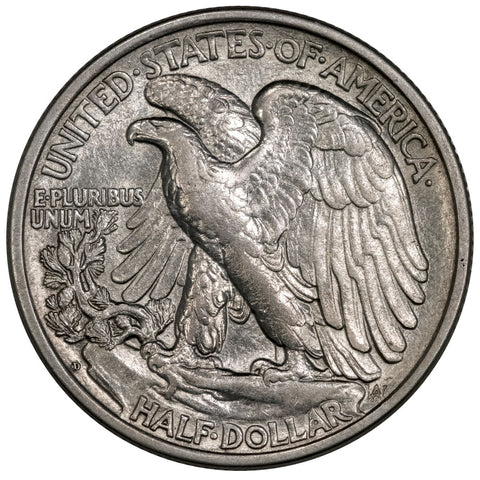 1918-D Walking Liberty Half Dollar - Extremely Fine