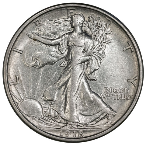 1918-S Walking Liberty Half Dollar - Extremely Fine