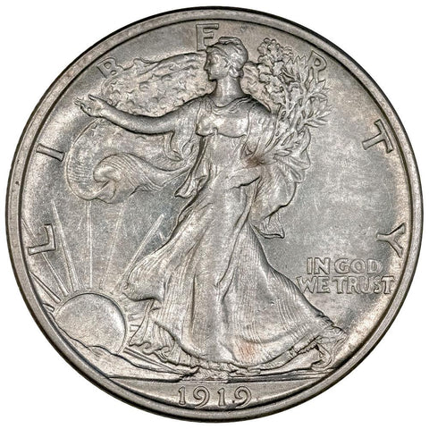 1919 Walking Liberty Half Dollar - About Uncirculated+
