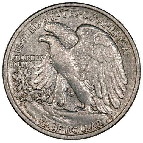 1919-D Walking Liberty Half Dollar - Very Fine+