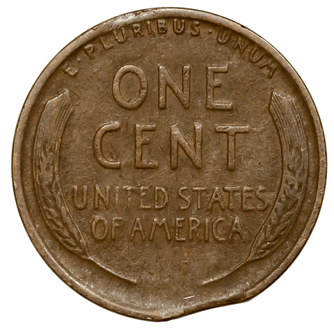 1920 Lincoln Wheat Cent - Rim Clip - Very Fine