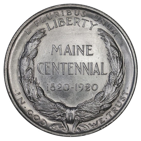 1920 Maine Silver Commemorative Half Dollar - Brilliant Uncirculated