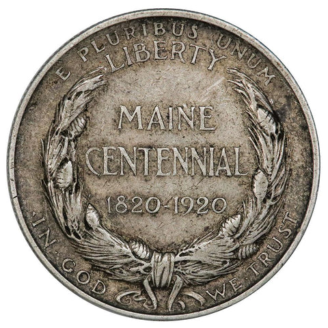 1920 Maine Silver Commemorative Half Dollar - Extremely Fine
