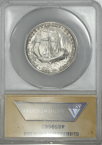 1920 Pilgrim Silver Commemorative Half Dollar - ANACS MS 62