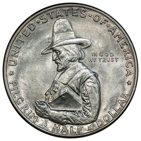 1920 Pilgrim Silver Commemorative Half Dollar - Brilliant Uncirculated