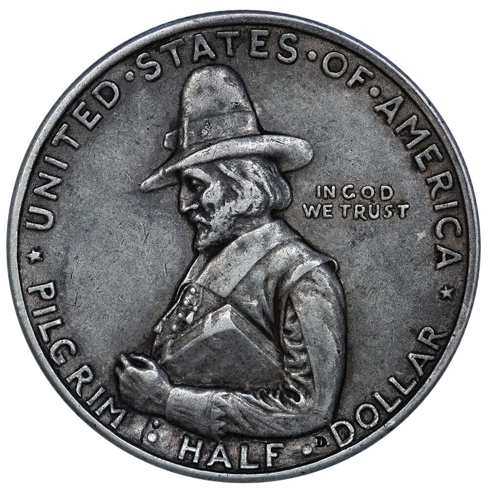 1920 Pilgrim Silver Commemorative Half Dollar Extremely Fine