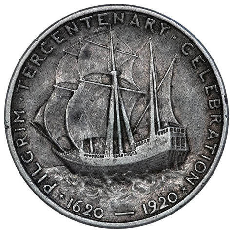 1920 Pilgrim Silver Commemorative Half Dollar - Extremely Fine