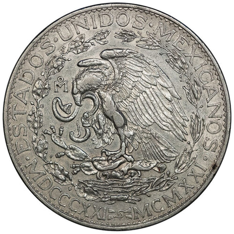1921 Mexico Silver 2 Pesos KM.462 - Extremely Fine