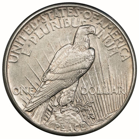 1921 High Relief Peace Dollar - About Uncirculated