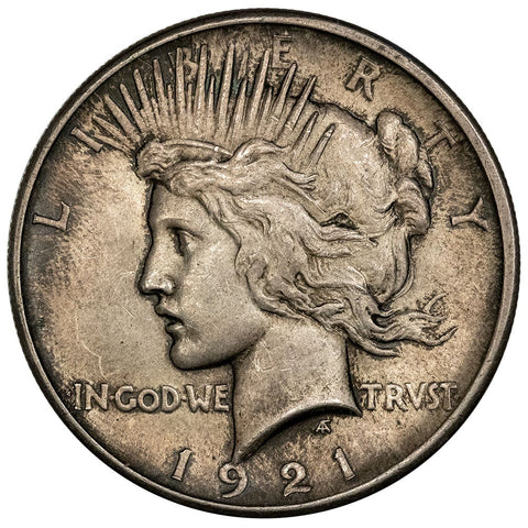 1921 High Relief Peace Dollar - About Uncirculated+