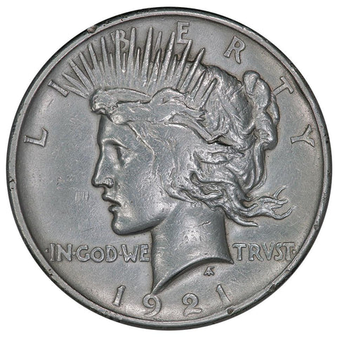 1921 High Relief Peace Dollar - Very Fine Detail