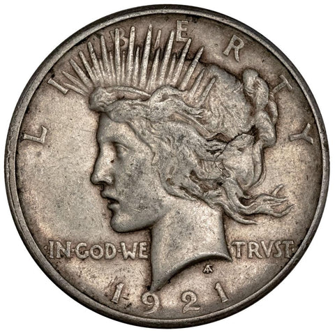 1921 High Relief Peace Dollar - Extremely Fine Detail (lamination)