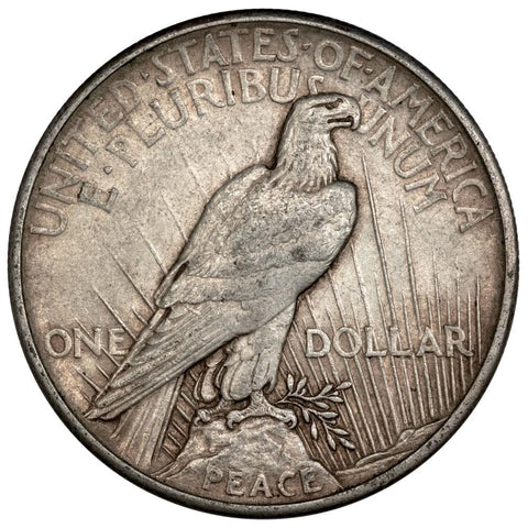 1921 High Relief Peace Dollar - Extremely Fine Detail (lamination)